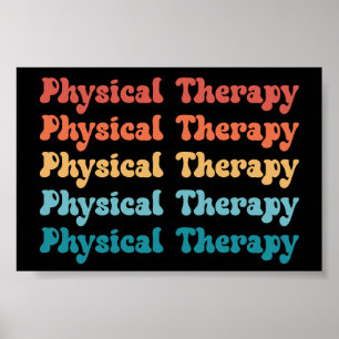PT Retro PT Student Grad vid fysikalisk terapi Poster