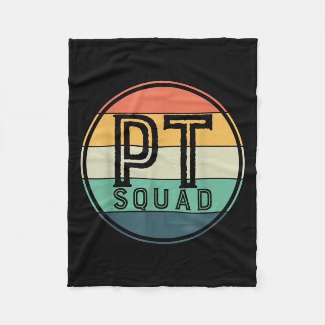 Pt Squad Retro Fysioterapi  Fleecefilt (Framsidan)