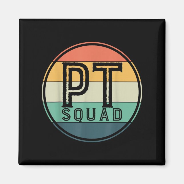 Pt Squad Retro Fysioterapi  Magnet (Framsidan)