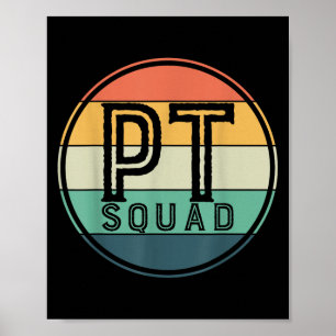 Pt Squad Retro Fysioterapi Poster