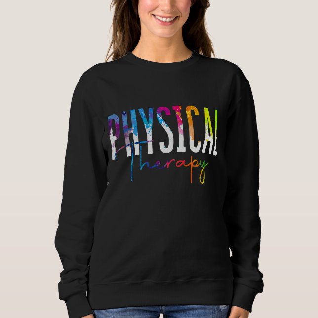 Pt utövar fysisk terapi färglös fysisk aktivitet t shirt (Framsida)