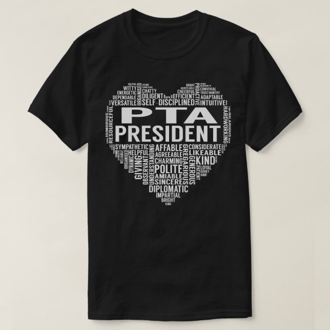 Pta Heart T Shirt (Design framsida)