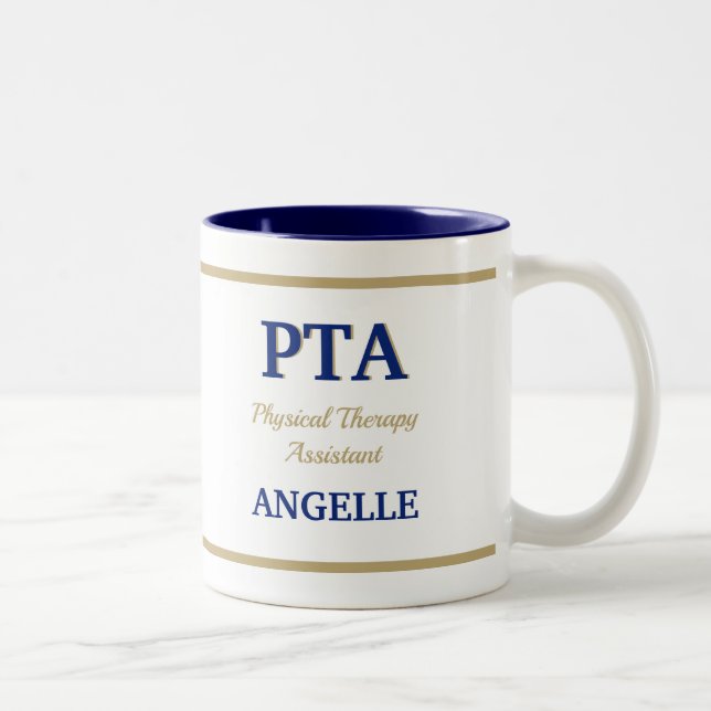 PTA-kaffe (fysikterapiassistent) med två ton Två-Tonad Mugg (Höger)