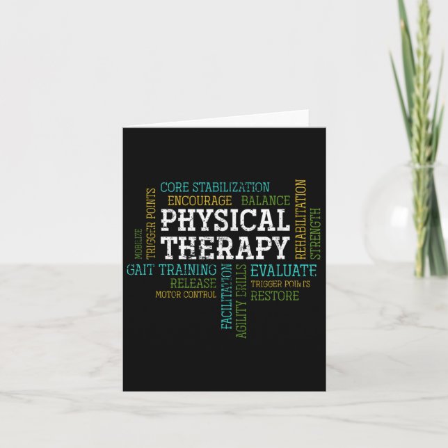 Pta Physical Motivational Therapy Gift Physical Th Kort (Framsida)