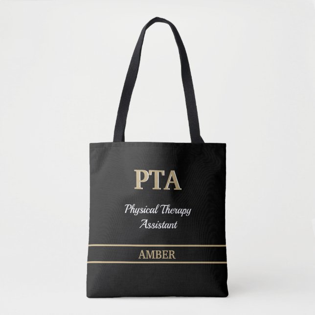 PTA (PhysiTherapy Assistant) Tote Bag Tygkasse (Framsida)