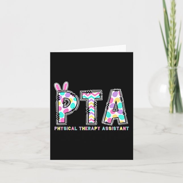 Pta PhysiTherapy Istant Bunny Påsk Pt Therap Kort (Framsida)
