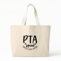 PTA Squad Tote Bag för Volunteer PTA Mamma PTA Pap