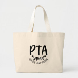 PTA Squad Tote Bag för Volunteer PTA Mamma PTA Pap Jumbo Tygkasse