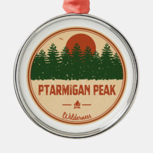 Ptarmigan Peak Wilderness Colorado Julgransprydnad Metall