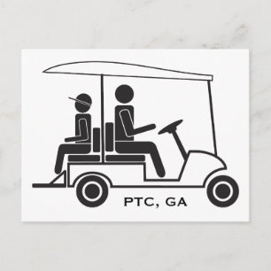 PTC GA Golf Cart-familjen Vykort