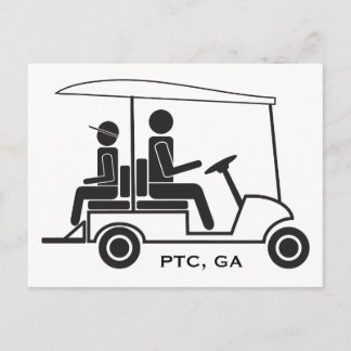 PTC GA Golf Cart-familjen Vykort