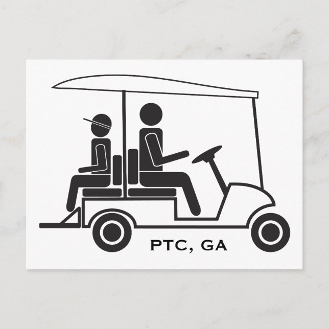 PTC GA Golf Cart-familjen Vykort (Framsida)