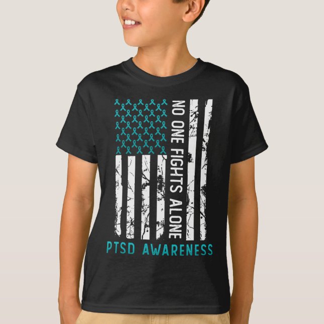 PTD Efter traumatiskt Stressa Disorder Awareness S T Shirt (Framsida)