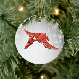Pteranodon Gift for Pteranodon Älskare Vuxen Kid Julgransprydnad Keramik