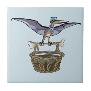 Pteranodon med Basket Kakelplatta