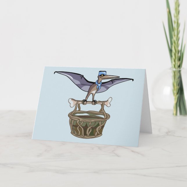 Pteranodon med Basket Kort (Framsida)
