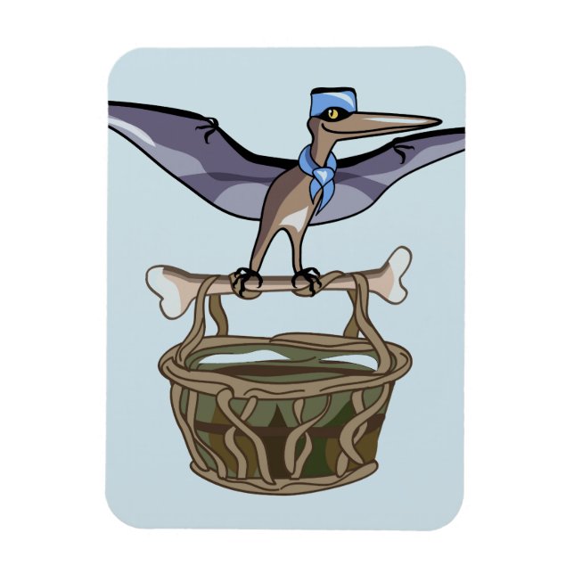 Pteranodon med Basket Magnet (Vertikal)