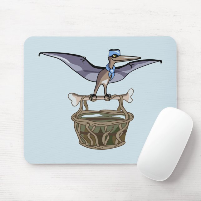 Pteranodon med Basket Musmatta (Med mus)