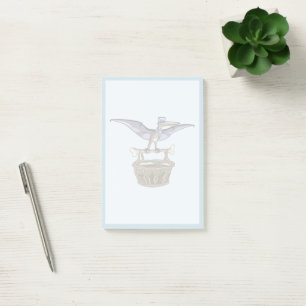 Pteranodon med Basket Post-it Block