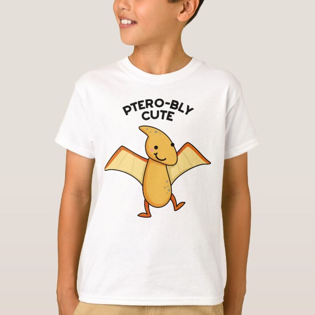 Pterobly Cute Funny Dinosaur Pterodactyl Pun T Shirt (Framsida)