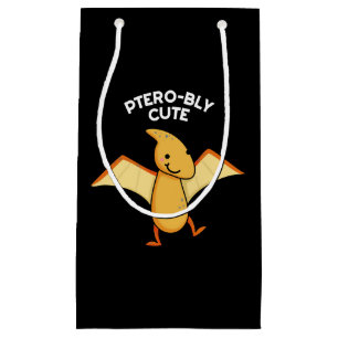 Pterobly Cute Funny Pterodactyl Pun Mörk BG