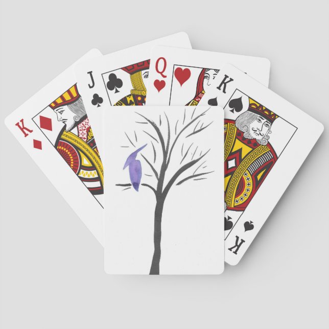 Pterodactyl i Träd Casinokort (Baksidan)