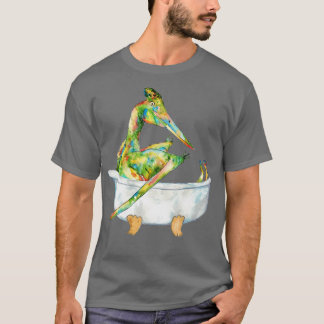 Pterodactyl som tar badkardinosaurilering t shirt