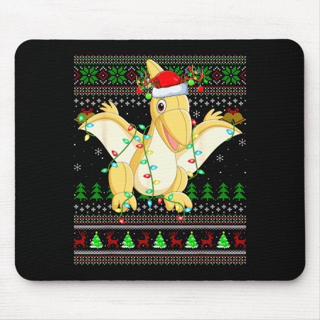 Pterodactyls Dinosaur Bird Ugly Christmas Sweaters Musmatta (Framsidan)