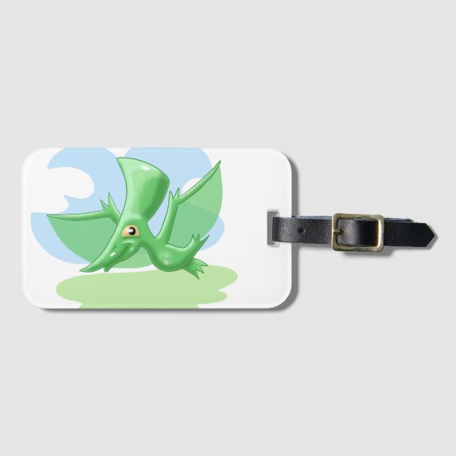 Pterosaur Luggage Tag Bagagebricka (Framsida horisontal)