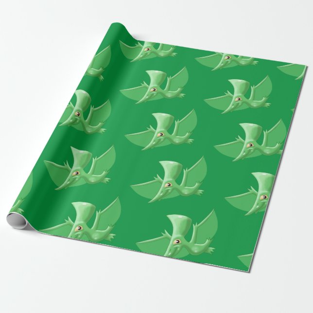 Pterosaur Presentpapper (Utrullad)
