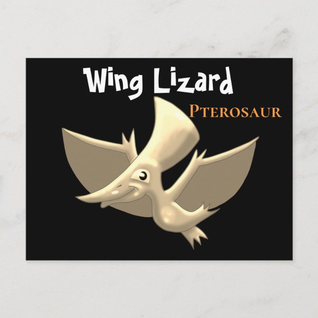 Pterosaur: Vinge Lizard Vykort (Framsida)