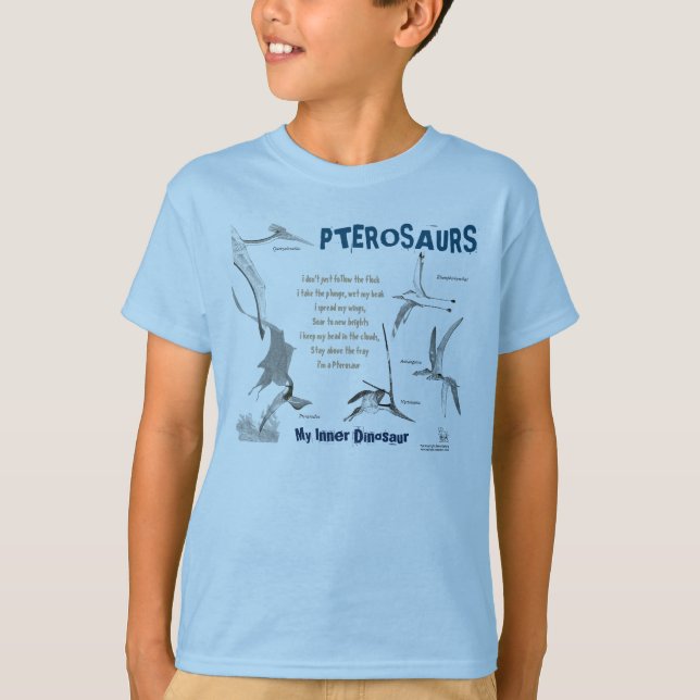 Pterosaurs min inre Dinosaur lurar skjortan Greg T-shirt (Framsida)