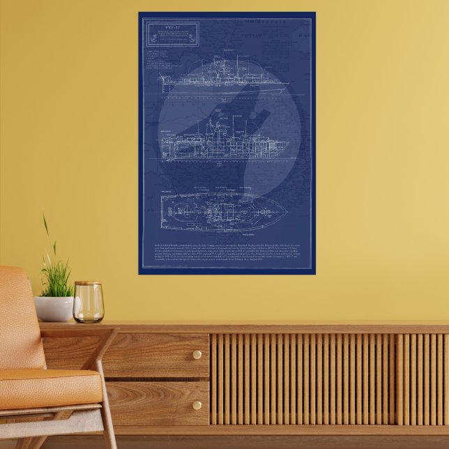 PTF-17 Marinen Specialoperations Stridsbåt Poster (Vardagsrum 2)
