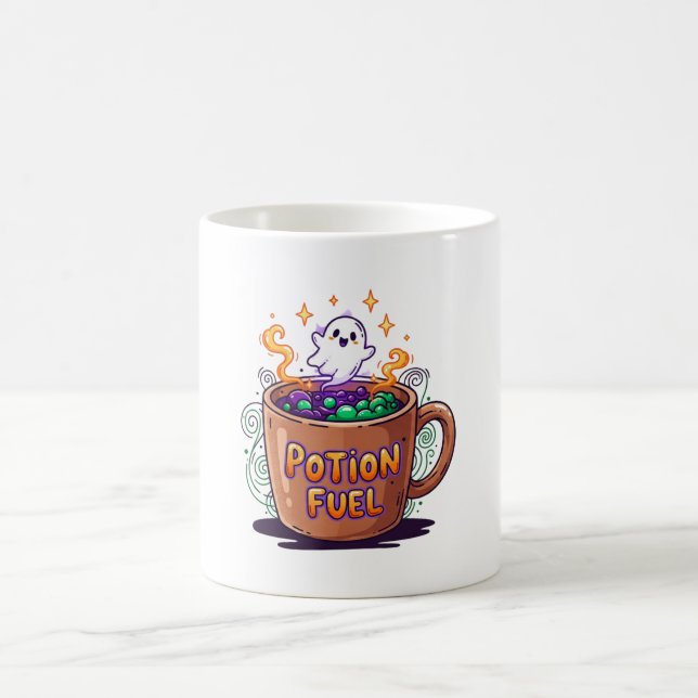 Ption Fuel Magic - Funny Halloween Kaffemugg (Center)