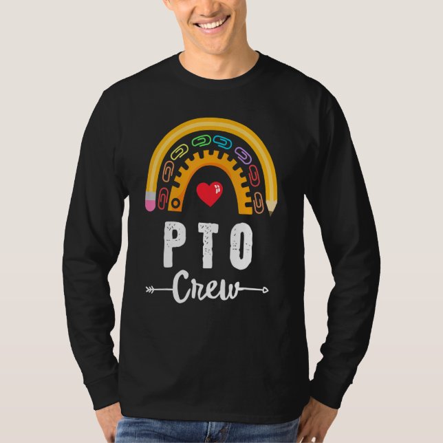 Pto Crew Parent School Volunteer Board Mamma Paren T Shirt (Framsida)