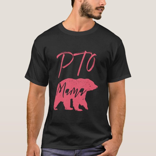 PTO-Mammans utformning för Mamma-frivilligas skolf T Shirt (Framsida)