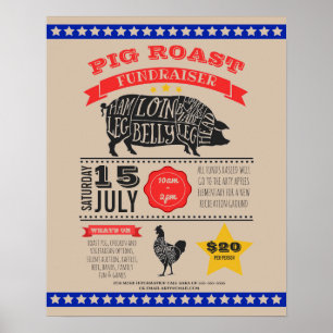 PTO PTA-poster i gris roast Poster