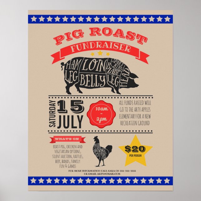 PTO PTA-poster i gris roast Poster (Framsidan)