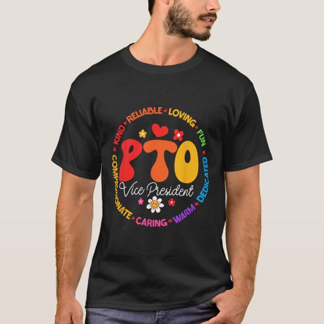 Pto Vice President Back To School Matching Parent  T Shirt (Framsida)
