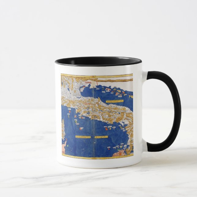 Ptolemaic karta av italien, 1482 (den färgade mugg (Höger)
