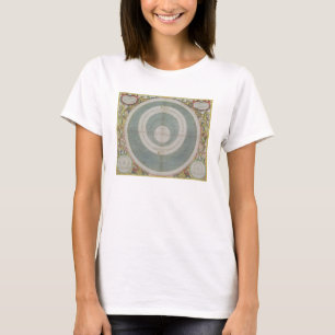 Ptolemaic system, från 'den himmelska kartboken t-shirt