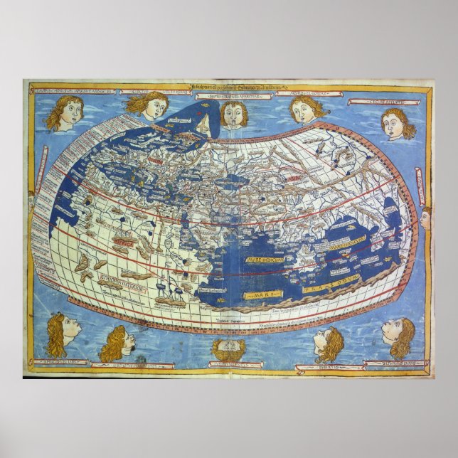 Ptolemaic World Map Poster (Framsidan)