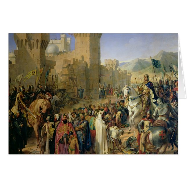 Ptolemais fallen föra Philip Augustus Hälsningskort (Framsidan Horizontal)