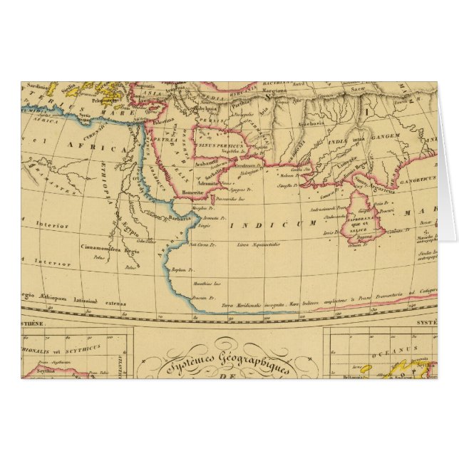 Ptolemys geografi hälsningskort (Framsidan Horizontal)