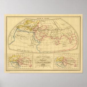 Ptolemys geografi poster