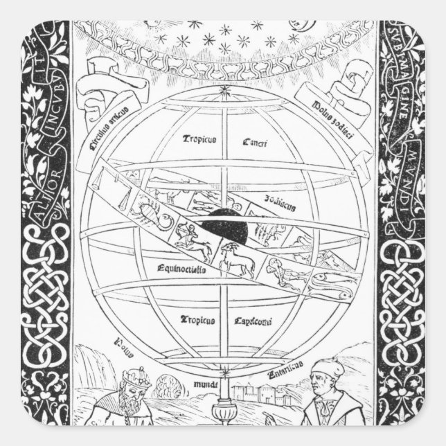 Ptolemys system fyrkantigt klistermärke (Framsida)