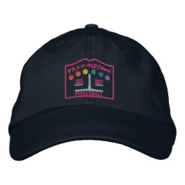 Ptown Pickleball EMBROIDERED mörk cap Broderad Keps