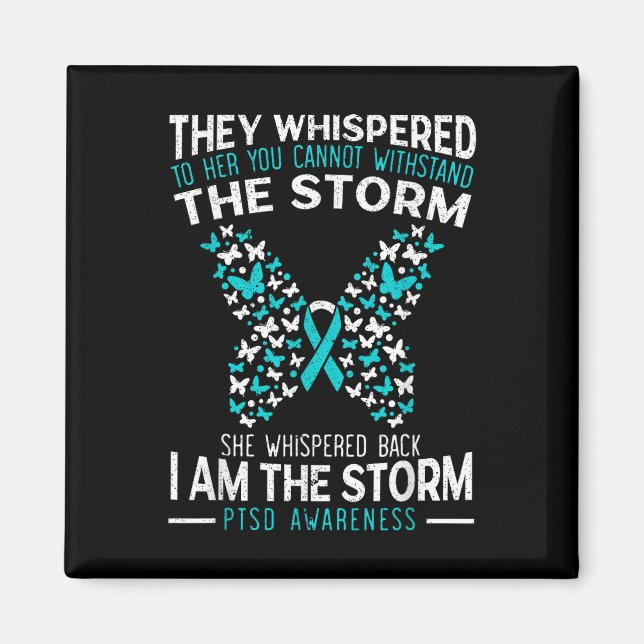 Ptsd Awareness Butterfly Posttraumatic Stressa Dis Magnet (Framsidan)