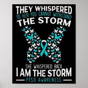 Ptsd Awareness Butterfly Posttraumatic Stressa Dis Poster