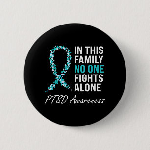 PTSD Awareness Teal Ribbon Knapp
